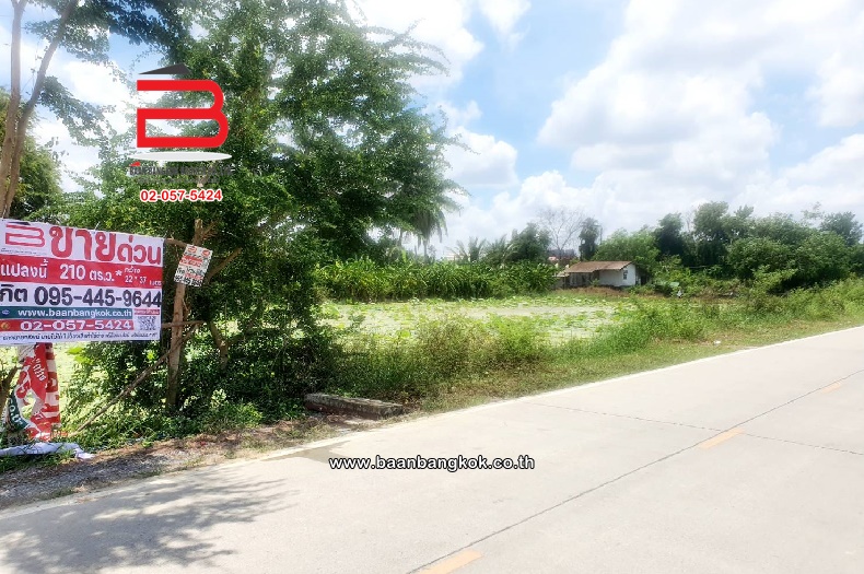 ที่ดินเปล่า จัดสรร หมู่บ้านเฉลิมนิเวศน์ 1 เนื้อที่ 210 ตรว. ถนนบรมราชชนนี อ.พุทธมณฑล จ.นครปฐม