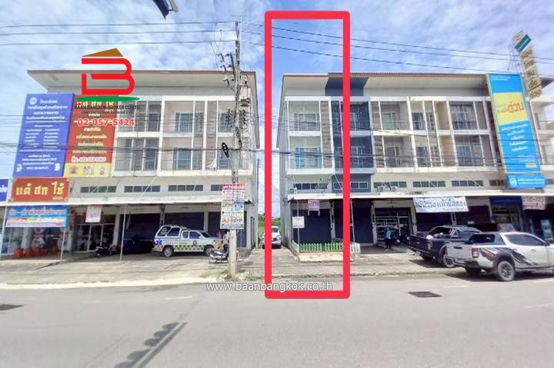 อาคารพาณิชย์ หมู่บ้าน พฤกษาวิลเลจ เนื้อที่ 20 ตรว. ถนนทางหลวงแผ่นดินหมายเลข.3452 ต.หน้าเมือง อ.เมือง จ.ปราจีนบุรี