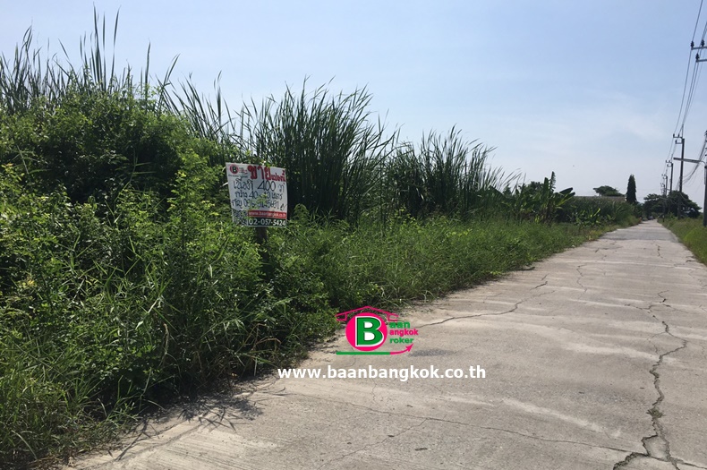 ที่ดินถมเเล้ว ซอยสังฆสันติสุข 12 เนื้อที่ 400 ตรว. ถนนเชื่อมสัมพันธ์ เขตหนองจอก 