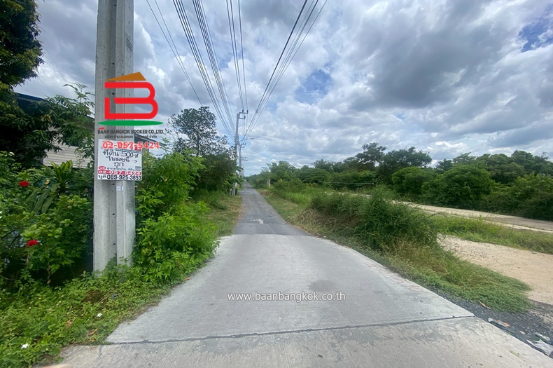 ที่ดินถมแล้ว ซอยสายไหม 56 เนื้อที่ 500 ตรว. ใกล้ ICON สายไหม 56, สายไหมอเวนิว ถนนสายไหม แขวงสายไหม เขตสายไหม