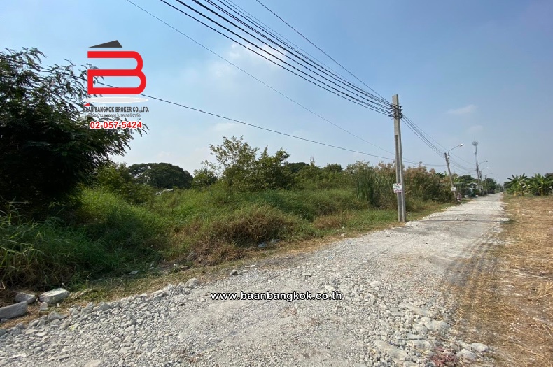 ที่ดินถมแล้ว ถนนสายไหม ซอยสายไหม 56 เนื้อที่ 500 ตรว. ใกล้รถไฟฟ้า สายสีเขียว เขตสายไหม 