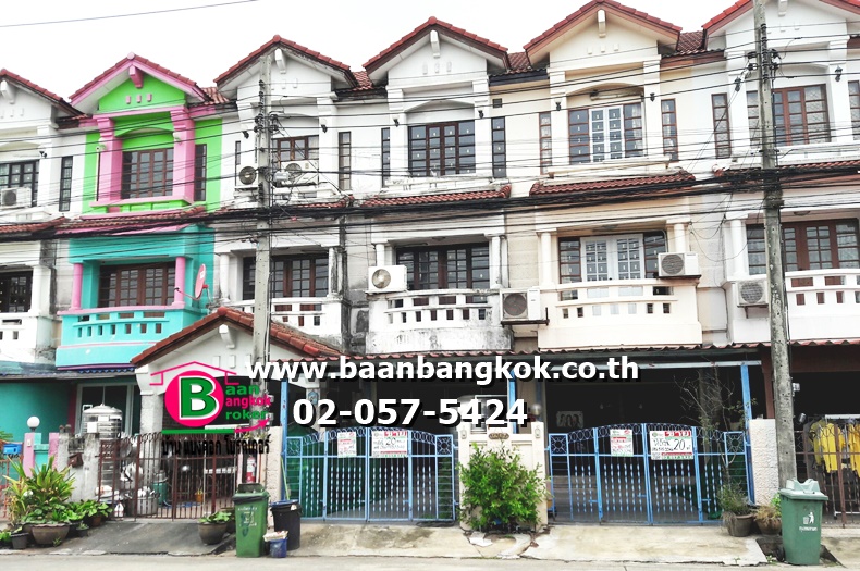 ขาย ทาวน์เฮ้าส์ 3 ชั้น เนื้อที่ 20 ตรว. โครงการ บุศรินทร์ บางเขน (พหลโยธิน 54/1) ขายถูก โครงการน่าอยู่ ทำเลดี