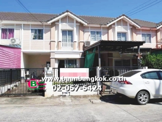 2578, ขาย ทาวน์เฮาส์ 2 ชั้น พร้อมอยู่ เนื้อที่ 22 ตรว. มี 3 ห้องนอน 2 ห้องน้ำ โครงการ พฤกษา 46/2 ถนนรังสิต-นครนายก อ.คลองหลวง จ.ปทุมธานี