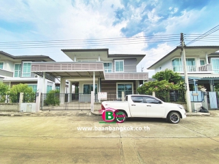 03331, บ้านเดี่ยว 2 ชั้น โครงการ ฉัตรหลวง 14 รังสิต-คลองสาม เนื้อที่ 56.1 ตรว. มี 3 ห้องนอน 3 ห้องน้ำ ถนนรังสิต-นครนายก คลองหลวง ปทุมธานี