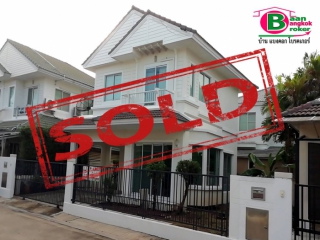 03312, บ้านเดี่ยว 2 ชั้น โครงการ พฤกษ์ลดา ติวานนท์-ราชพฤกษ์ เนื้อที่ 50.7 ตรว. มี 3 ห้องนอน 2 ห้องน้ำ ถนนราชพฤกษ์ ปากเกร็ด นนทบุรี