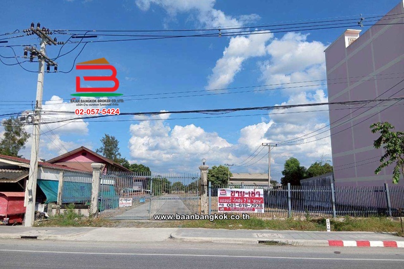 ที่ดินพร้อมโกดัง ติดถนน ปท.3004 ลำลูกกาคลอง7-ธัญบุรี เนื้อที่ 7-2-0 ไร่ ใกล้โรงเรียนสหราษฎร์บํารุง ตำบลบึงคำพร้อย อำเภอลำลูกกา ปทุมธานี  