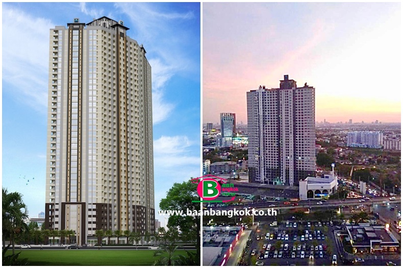 คอนโดมิเนียม โครงการ อัสสกาญจน์เพลส ศรีนครินทร์ เนื้อที่ 22.83 ตรม. มี 1 นอน 1 น้ำ ถนนพัฒนาการ เขตสวนหลวง