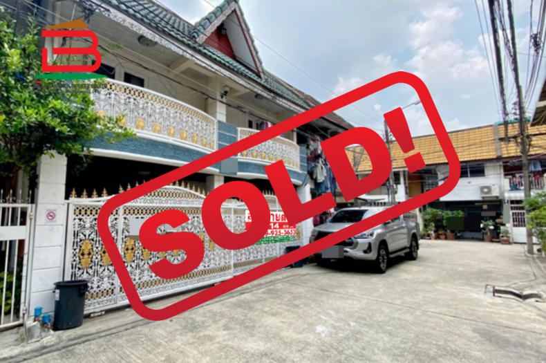 ทาวน์เฮาส์ ซ.โพธิ์ปั้น 1 แยก 3 เนื้อที่ 14 ตรว. ถ.อโศก-ดินแดง  เขตดินแดง