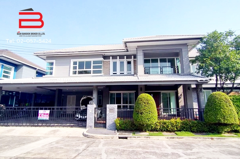 บางกอก บูเลอวาร์ด รามอินทรา 3 หลังใหญ่ หลังมุม มี 6 ห้องนอน พร้อมสระว่ายน้ำส่วนตัว พื้นที่ใช้สอย 350 ตรม. ถนนรามอินทรา 