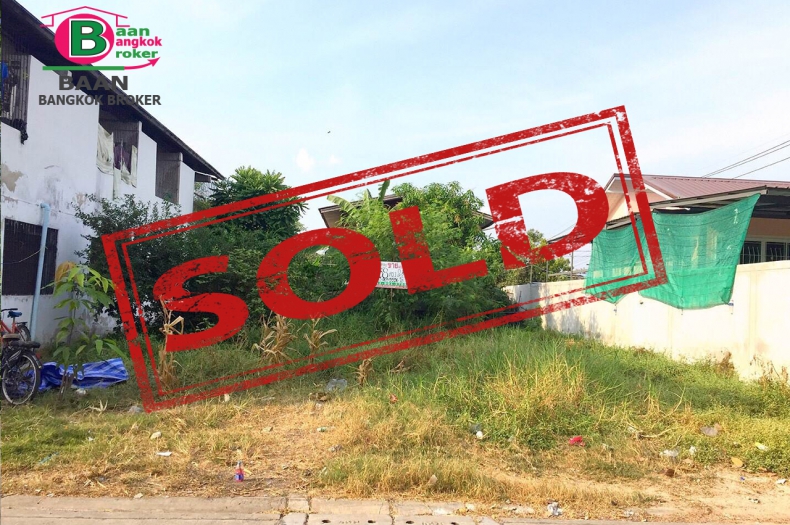 ที่ดินเปล่า ถมแล้ว เนื้อที่ 58 ตรว.สุขาภิบาล5ซอย32 ติดทางด่วน ทำเลดี
