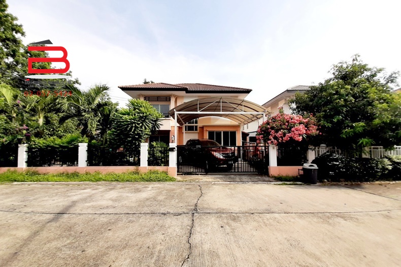 บ้านเดี่ยว 2 ชั้น หลังมุม โครงการ พฤกษาวิลเลจ 1 เนื้อที่ 71.9 ตรว. มี 4 ห้องนอน 2 ห้องน้ำ ถนนบึงคำพร้อย อ.ลำลูกกา จ.ปทุมธานี