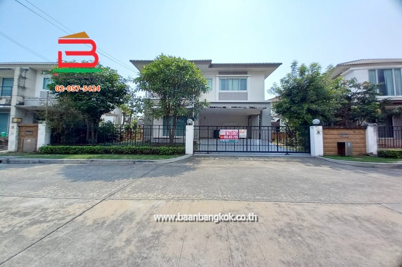 บ้านเดี่ยว หมู่บ้านเดอะแกรนด์ วงแหวน-ประชาอุทิศ เนื้อที่ 62.9 ตรว. ถนนสุขสวัสดิ์ เขตทุ่งครุ