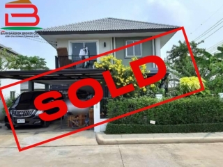 07266, บ้านเดี่ยว หลังริม หมู่บ้าน ชวนชื่น บางนา เนื้อที่ 61 ตรว. ถนนสุขุมวิท อ.บางบ่อ จ.สมุทรปราการ