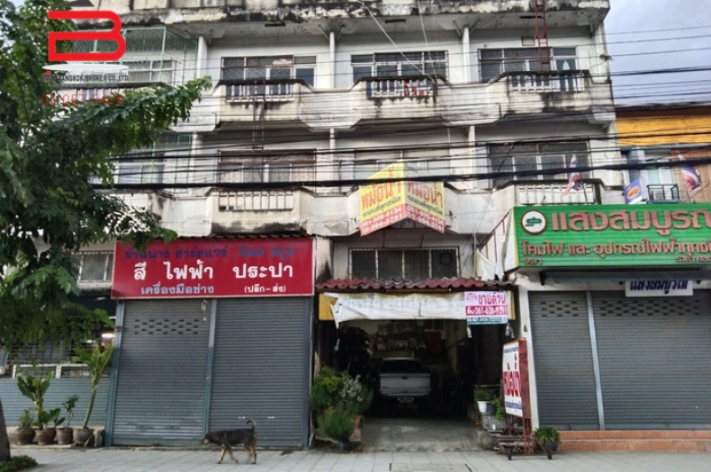 อาคารพาณิชย์ ทองสถิตวิลล่า เนื้อที่ 17.9 ตรว. ถนนสายไหม เขตสายไหม