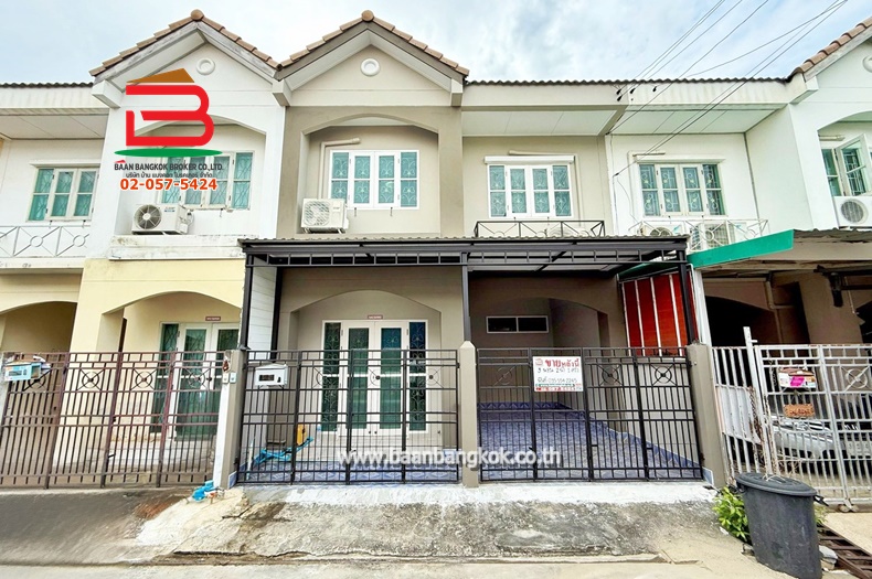 ทาวน์โฮม หมู่บ้าน บัวทองธานี เฟส18 เนื้อที่ 18 ตรว. ถนนกาญจนาภิเษก ตำบลบางบัวทอง อำเภอบางบัวทอง นนทบุรี