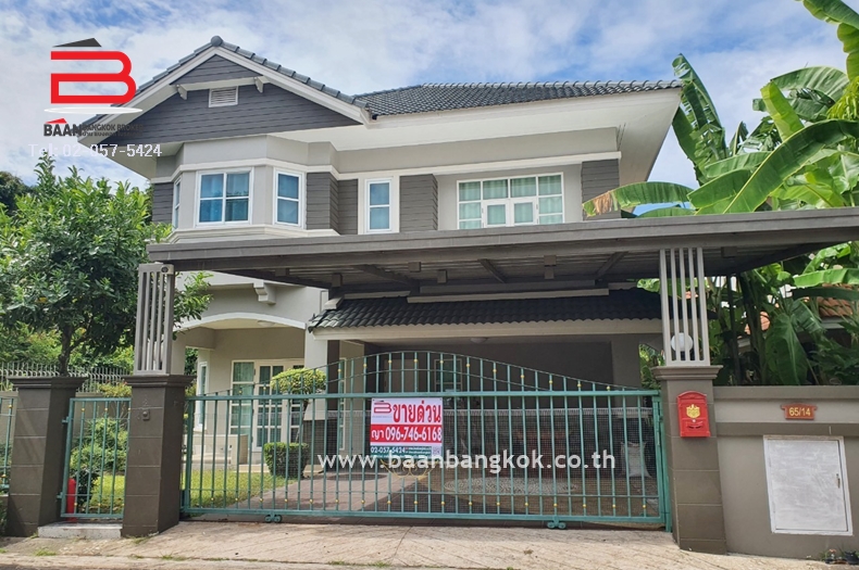 บ้านเดี่ยว หลังริม หมู่บ้าน มณีรินทร์ศรีราชา เนื้อที่ 84.4 ตรว. ถนนศรีราชา-หนองค้อ อ.ศรีราชา จ.ชลบุรี