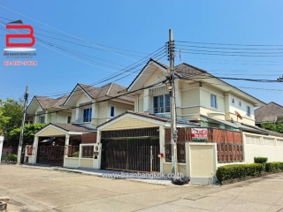 08633, บ้านแฝด 2 ชั้น โครงการ บ้านสวนจันทิมา 2 เนื้อที่ 48.9 ตรว. ถนนรัตนาธิเบศร์ อ.เมืองนนทบุรี จ.นนทบุรี