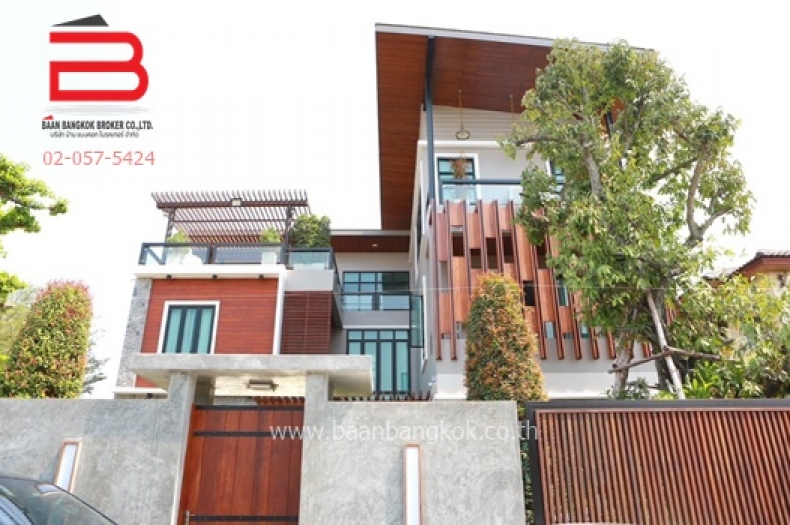 บ้านเดี่ยว ซอยประเสริฐมนูกิจ 29 แยก 7 เนื้อที่ 188 ตรว. ถนนรามอินทรา เขตลาดพร้าว