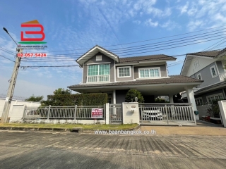 10174, บ้านเดี่ยว หมู่บ้าน บุราสิริ ปัญญาอินทรา เนื้อที่ 65.1 ตรว. ถนนเลียบคลองสอง เขตคลองสามวา