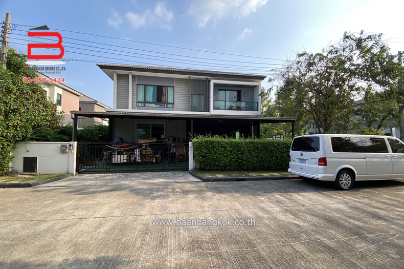 บ้านเดี่ยว เดอะซิตี้ รามอินทรา หลังมุม เนื้อที่ 77 ตรว. ถนนกาญจนาภิเษก5/7 แขวงท่าแร้ง เขตบางเขน กรุงเทพฯ