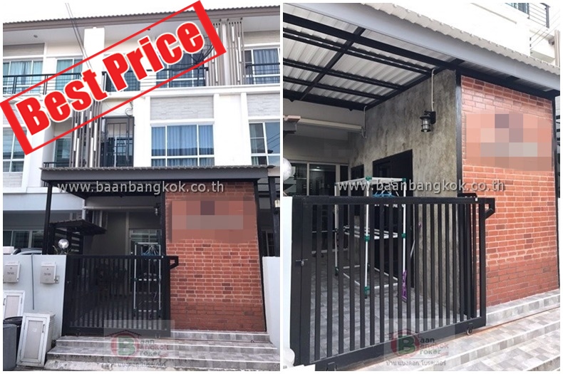 ขายทาวน์โฮม 3 ชั้น เนื้อที่ 18 ตรว. เดอะแพลนท์ นวมินทร์-รามอินทรา