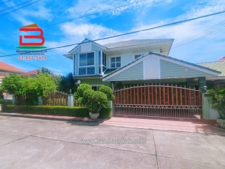 09617,  บ้านเดี่ยว เพอร์เฟค พาร์ค พระราม 5-บางใหญ่ เนื้อที่ 61.3 ตรว. ใกล้วัดส้มเกลี้ยง, รถไฟฟ้าสถานีตลาดบางใหญ่ ถนนกาญจนาภิเษก ตำบลบางแม่นาง อำเภอบางใหญ่ จังหวัดนนทบุรี