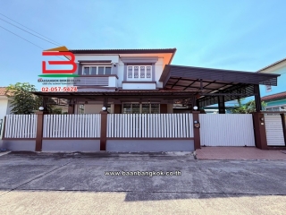 11333, บ้านเดี่ยว เนื้อที่ 53 ตร.ว. หมู่บ้านชัยพฤกษ์ (ซอยวัดลาดปลาดุก) ถนนกาญจนาภิเษก ตำบลบางรักพัฒนา อำเภอบางบัวทอง นนทบุรี   