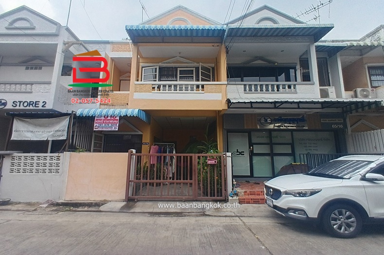ทาวน์เฮาส์ หมู่บ้าน สายไหมสุขเจริญ ซอยสายไหม 45 เนื้อที่ 18 ตรว. ใกล้สายไหมอเวนิว ถนนพหลโยธิน แขวงสายไหม เขตบางเขน กรุงเทพฯ