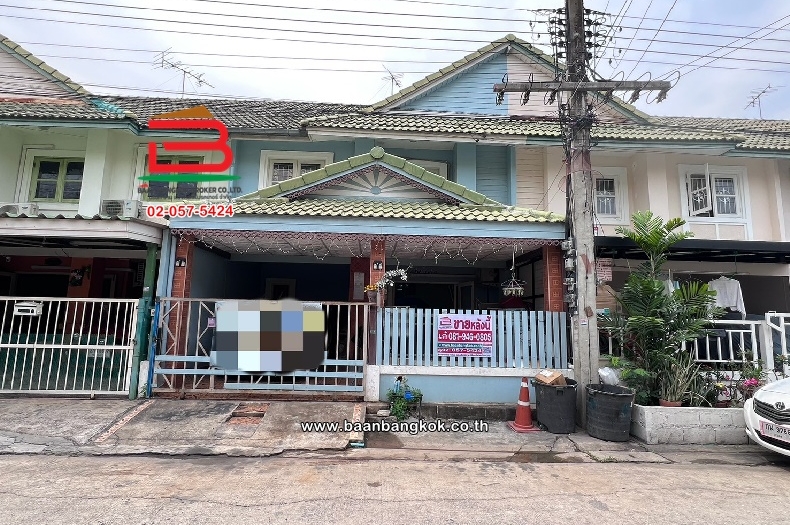 ขาย/เช่า ทาวน์เฮาส์ 2 ชั้น โครงการ พฤกษาบี คลอง 3 เนื้อที่ 18 ตรว. ถ.เลียบคลองสามรังสิต-นครนายก อ.คลองหลวง