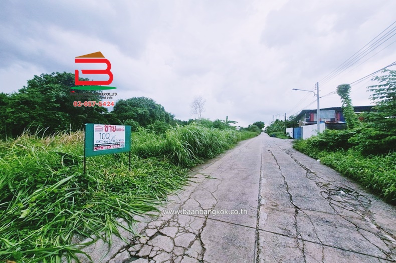 ที่ดินเปล่า ซอยเทพกุญชร 36 เนื้อที่ 100 ตรว. ใกล้ตลาดไท ถ.พหลโยธิน ต.คลองหนึ่ง อ.คลองหลวง จ.ปทุมธานี