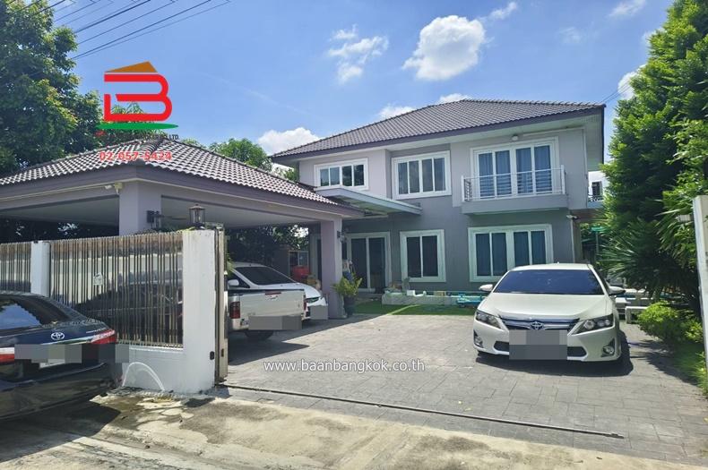 บ้านเดี่ยว หมู่บ้าน KIN หทัยราษฎร์ 37 เนื้อที่ 1 งาน คลองสามวา กรุงเทพมหานคร