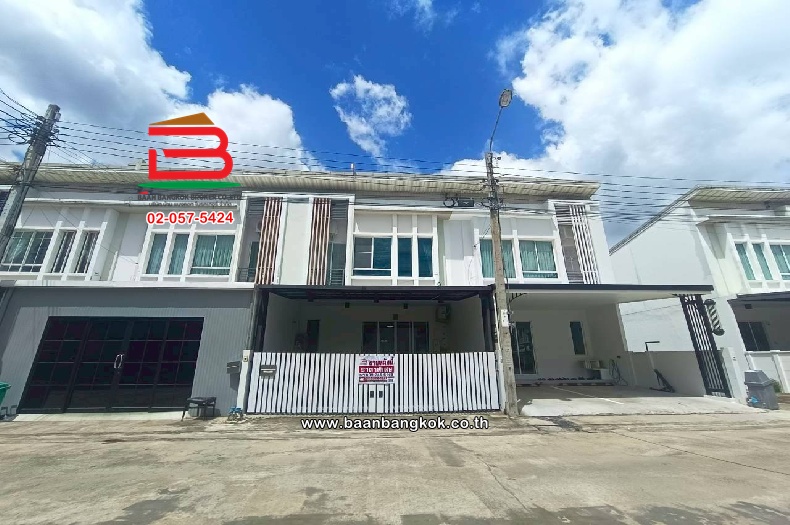 ทาวน์โฮม โครงการ พลีโน่ วงแหวน-รามอินทรา เนื้อที่ 21.8 ตร.ว (เลียบคลองสอง ระหว่างซอย 10 กับซอย 8) แขวงบางชัน เขตคลองสามวา กรุงเทพมหานคร    