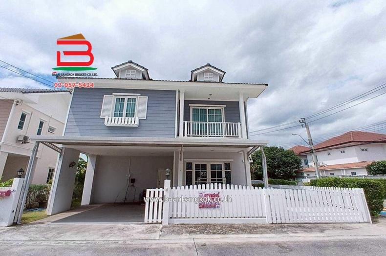 บ้านเดี่ยว กรีนิช ไพร์ม ทางด่วน รามอินทรา-หทัยราษฏร์ (Greenwich Prime) เนื้อที่ 54 ตรว. แขวงสามวาตะวันตก เขตคลองสามวา กรุงเทพมหานคร