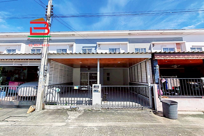 ทาวน์เฮาส์ โครงการ บ้านพฤกษา 60/1 รังสิต-บางพูน (ซอยรังสิต-ปทุมธานี 43) เนื้อที่ 20 ตรว (ใกล้วัดบางพูน) ตำบลบางพูน อำเภอเมืองปทุมธานี ปทุมธานี 