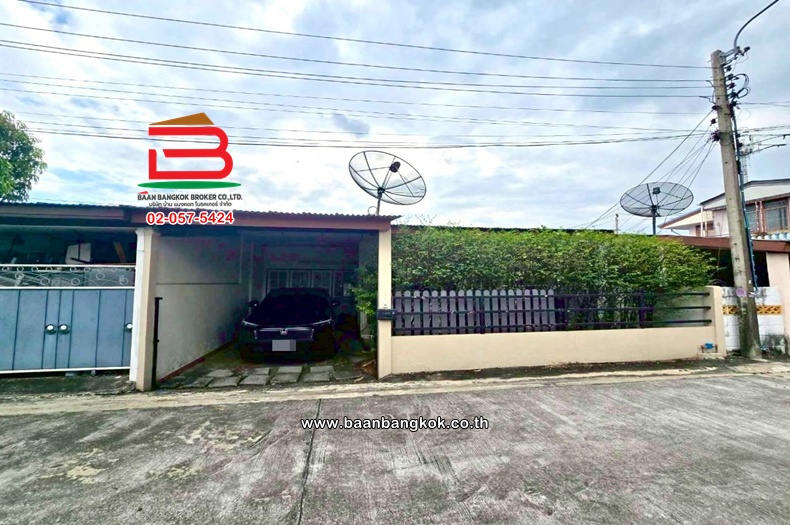 บ้านเดี่ยว เนื้อที่ 39.5 ตร.ว. หมู่บ้านเทพทิพย์นิเวศน์ ซอยสายไหม 10 ถนนพหลโยธิน แขวงสายไหม เขตสายไหม