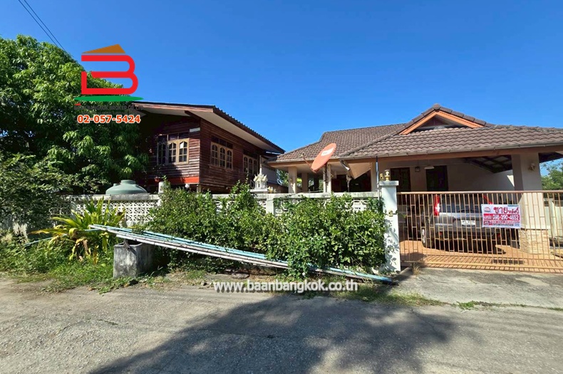 บ้านเดี่ยว ซอยเจ้าพระยา (ใกล้สถานีตำรวจประชาสำราญ) เนื้อที่ 100 ตรว. แขวงคลองสิบสอง เขตหนองจอก 