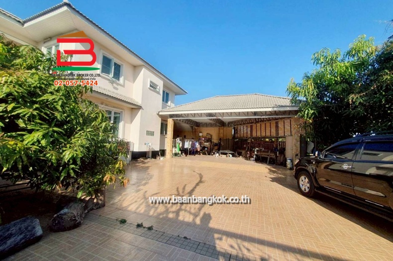 บ้านเดี่ยว บ้านสร้างเอง (ใกล้ตลาดสดหนองจอก) เนื้อที่ 199 ตรว. แขวงโคกแฝด เขตหนองจอก 