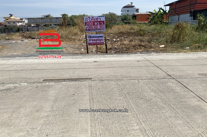 ให้เช่า ที่ดินเปล่า เนื้อที่ 200 ตร.ว. ซอยรังสิต-นครนายก 10 (ใกล้ฟิวเจอร์พาร์ครังสิต) ถนนรังสิต-นครนายก ตำบลประชาธิปัตย์ อำเภอธัญบุรี ปทุมธานี  