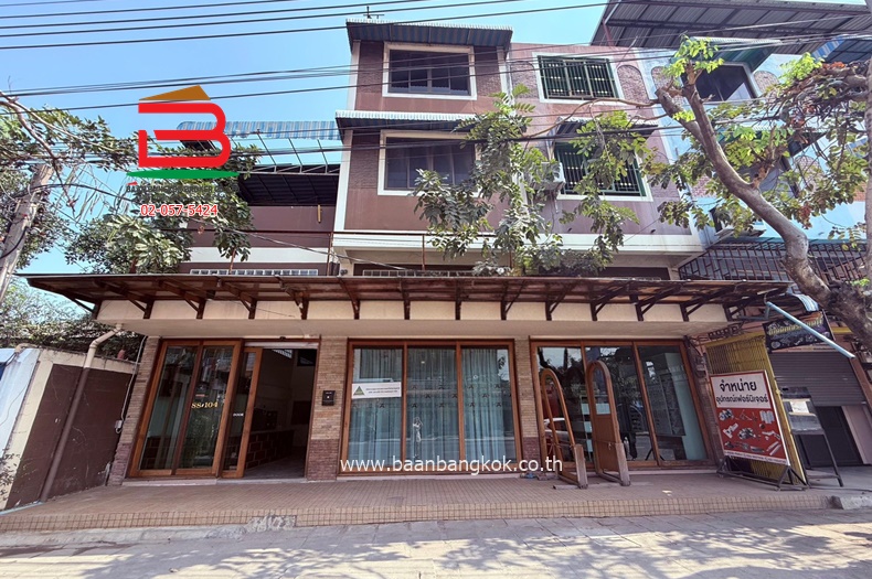 อาคารพาณิชย์ ถนนเฉลิมพงษ์ (ใกล้ตลาดวงศกร) เนื้อที่ 50 ตรว. แขวงสายไหม เขตสายไหม