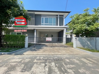 11623, บ้านเดี่ยว เนื้อที่ 61.5 ตร.ว. โครงการ Centro Bangna-Wongwaen เซนโทร บางนา-วงแหวน (ซอยเฉลิมพระเกียรติ ร.9 30 แยก 3-1) แขวงดอกไม้ เขตประเวศ 