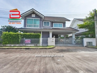 11690, บ้านเดี่ยว หมู่บ้าน บุราสิริ ปัญญาอินทรา เนื้อที่ 65.1 ตรว. ถนนเลียบคลองสอง เขตคลองสามวา