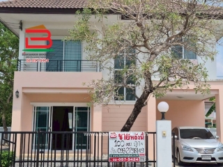 11766, บ้านเดี่ยว 2 ชั้น ดิ เอ็กซ์เทนโซ ประชาสำราญ 2 (ใกล้สถานีตำรวจประชาสำราญ) เนื้อที่ 101 ตรว. ถนนประชาสำราญ แขวงคลองสิบสอง เขตหนอกจอก 