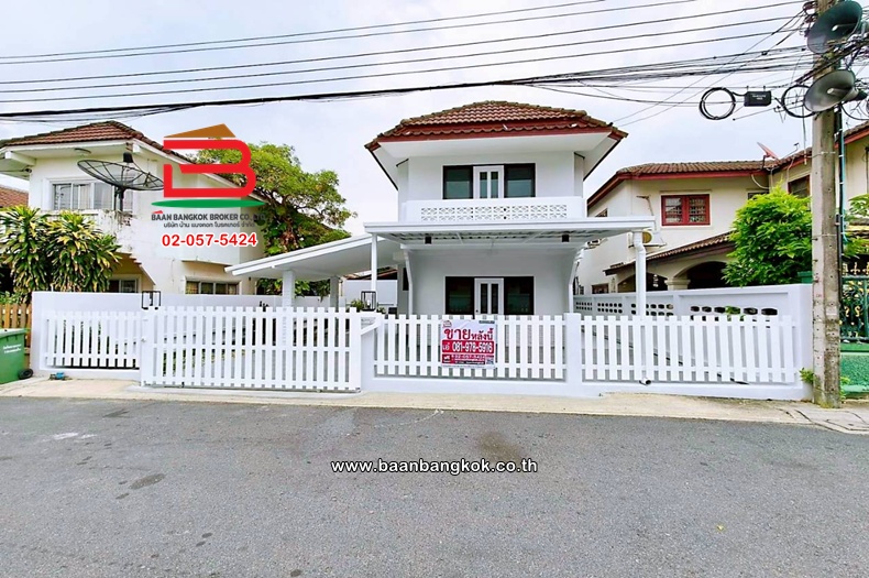 บ้านเดี่ยว หมู่บ้านอัมรินทร์นิเวศน์ 3 ผัง 1 เนื้อที่ 43 ตร.ว. (ซอยสายไหม 13) ถนนพหลโยธิน แขวงสายไหม เขตสายไหม    