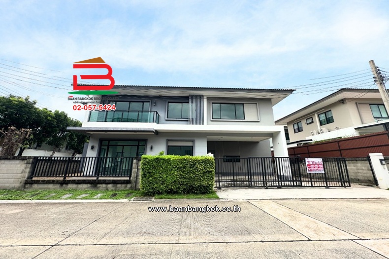 บ้านเดี่ยว 2 ชั้น (หลังมุม) เนื้อที่ 73.8 ตร.ว. คาซ่า แกรนด์ สุขาภิบาล 5 : Casa Grand Sukapiban 5 ตรงข้ามตลาดวงศกร ถนนพหลโยธิน แขวงสายไหม เขตสายไหม 