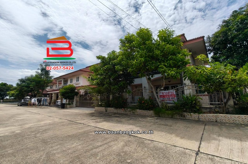 บ้านเดี่ยว 2 ชั้น (หลังริม) เนื้อที่ 65.1 ตร.ว. เดอะสวีทการ์เด้นวิลล์ 2 ถนนหทัยราษฎร์ แขวงสามวาตะวันตก เขตคลองสามวา 