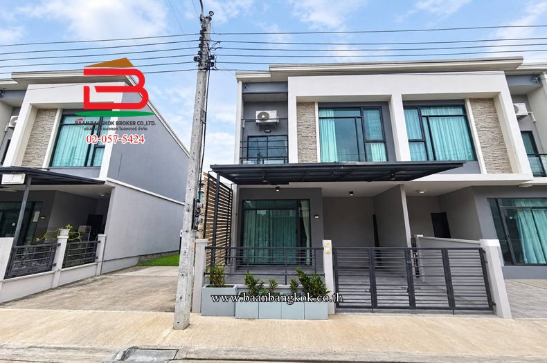 ทาวน์โฮม พลีโน่ พหลโยธิน-วัชรพล (ใกล้บิ๊กซีมินิ) เนื้อที่ 18.3 ตรว. แขวงคลองถนน เขตสายไหม